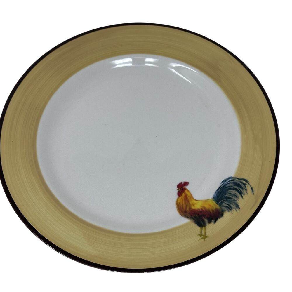 Oneida Casual Settings Sunrise Rooster 10.5” plate RARE
